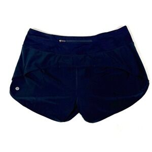 Lululemon Speed Up Shorts Womens 12 Navy 4" Lined Running Athletic